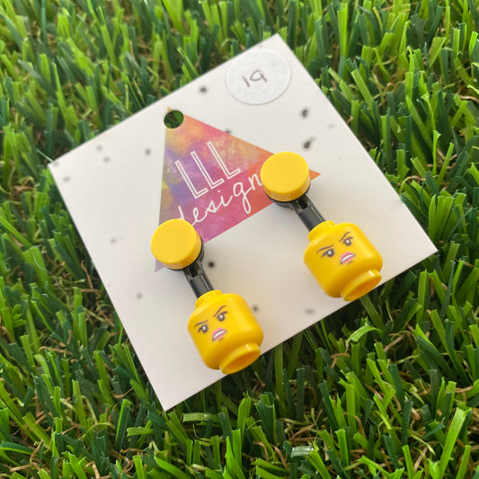 Brick Head Earrings - #19 Feisty Felisha