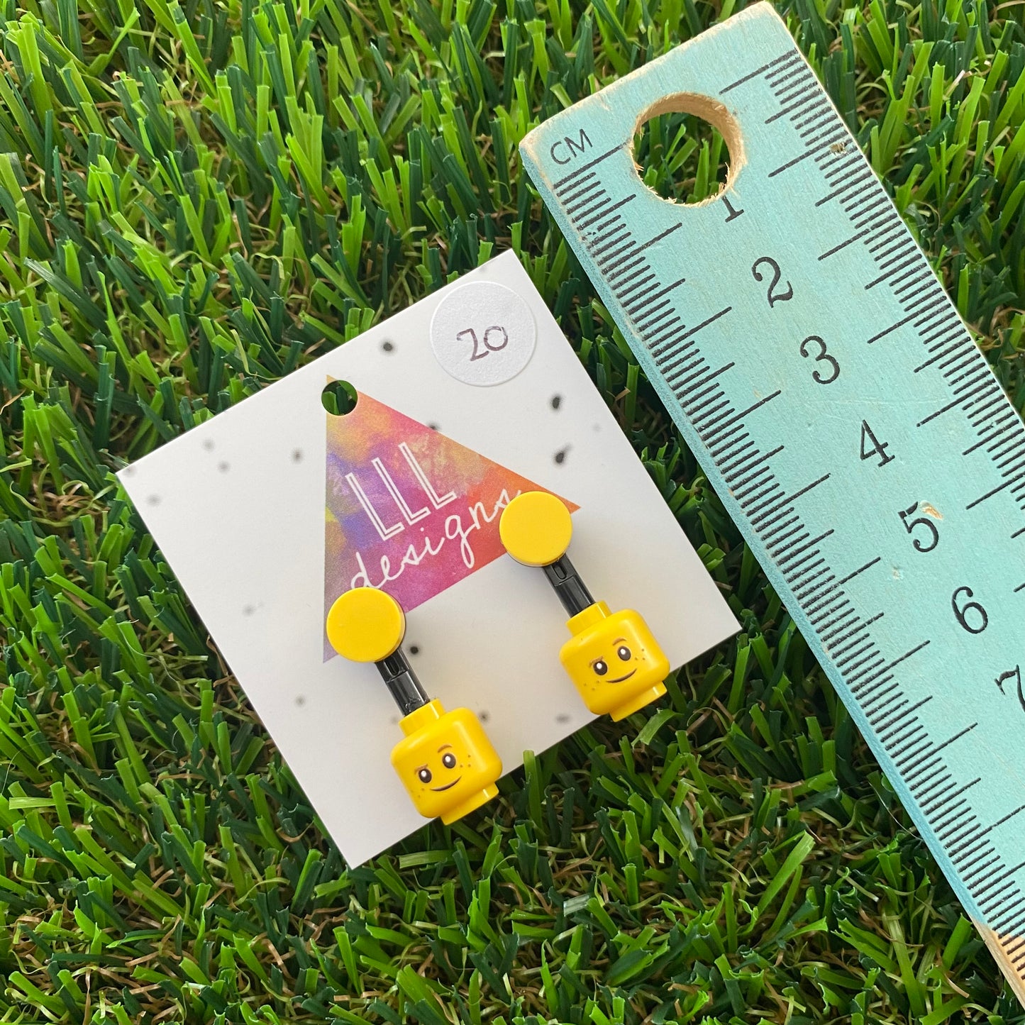 Brick Head Earrings - #20 Freckled Fred