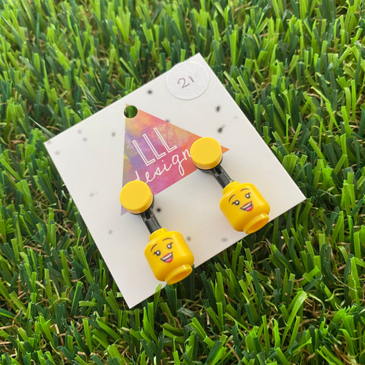 Brick Head Earrings - #22 Mysterious Mike