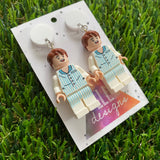 Brick People Earrings - #7 Sleepy Simon Dangle Earrings