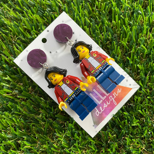 Brick People Earrings - #9 Cool Clara Dangle Earrings