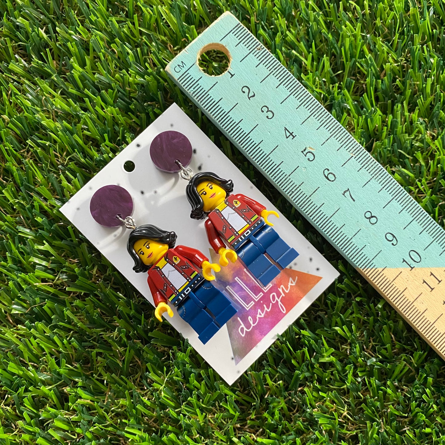 Brick People Earrings - #9 Cool Clara Dangle Earrings