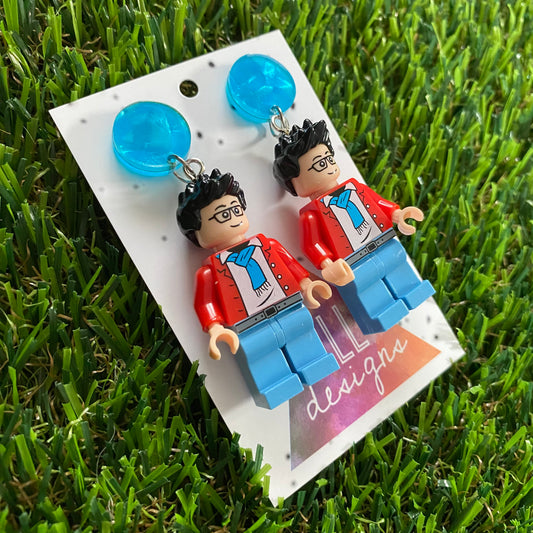 Brick People Earrings - #11 Leonard Dangle Earrings
