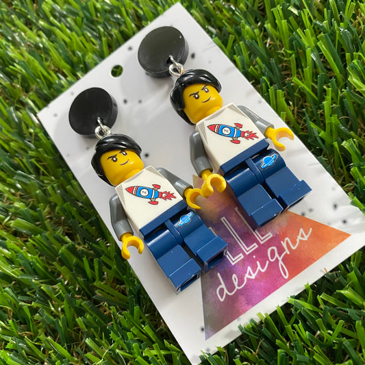 Brick People Earrings - #12 Aerospace Alex Dangle Earrings