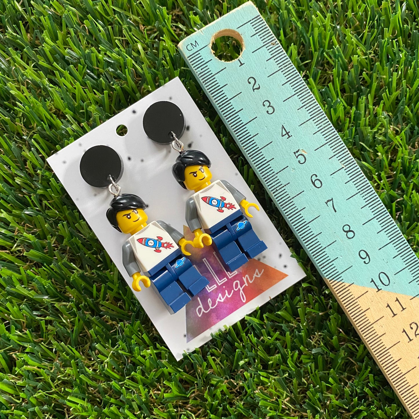 Brick People Earrings - #12 Aerospace Alex Dangle Earrings