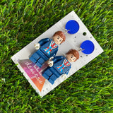 Brick People Earrings - #15 Charming Charles Dangle Earrings