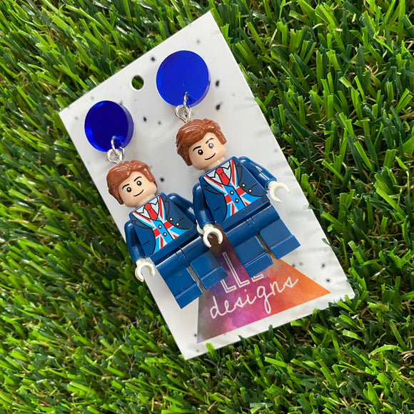 Brick People Earrings - #15 Charming Charles Dangle Earrings