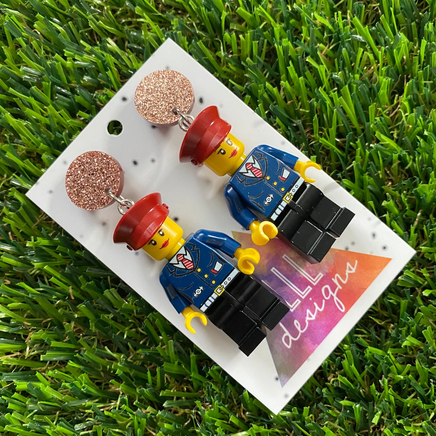 Brick People Earrings - #20 Captain Camila Dangle Earrings