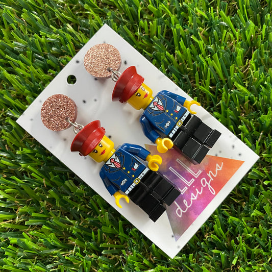 Brick People Earrings - #20 Captain Camila Dangle Earrings