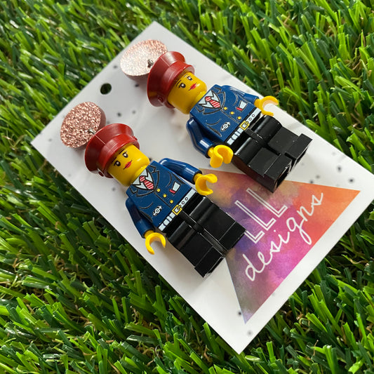 Brick People Earrings - #20 Captain Camila Dangle Earrings