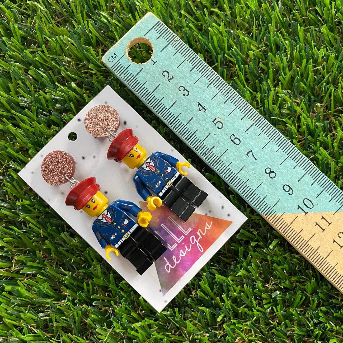 Brick People Earrings - #20 Captain Camila Dangle Earrings