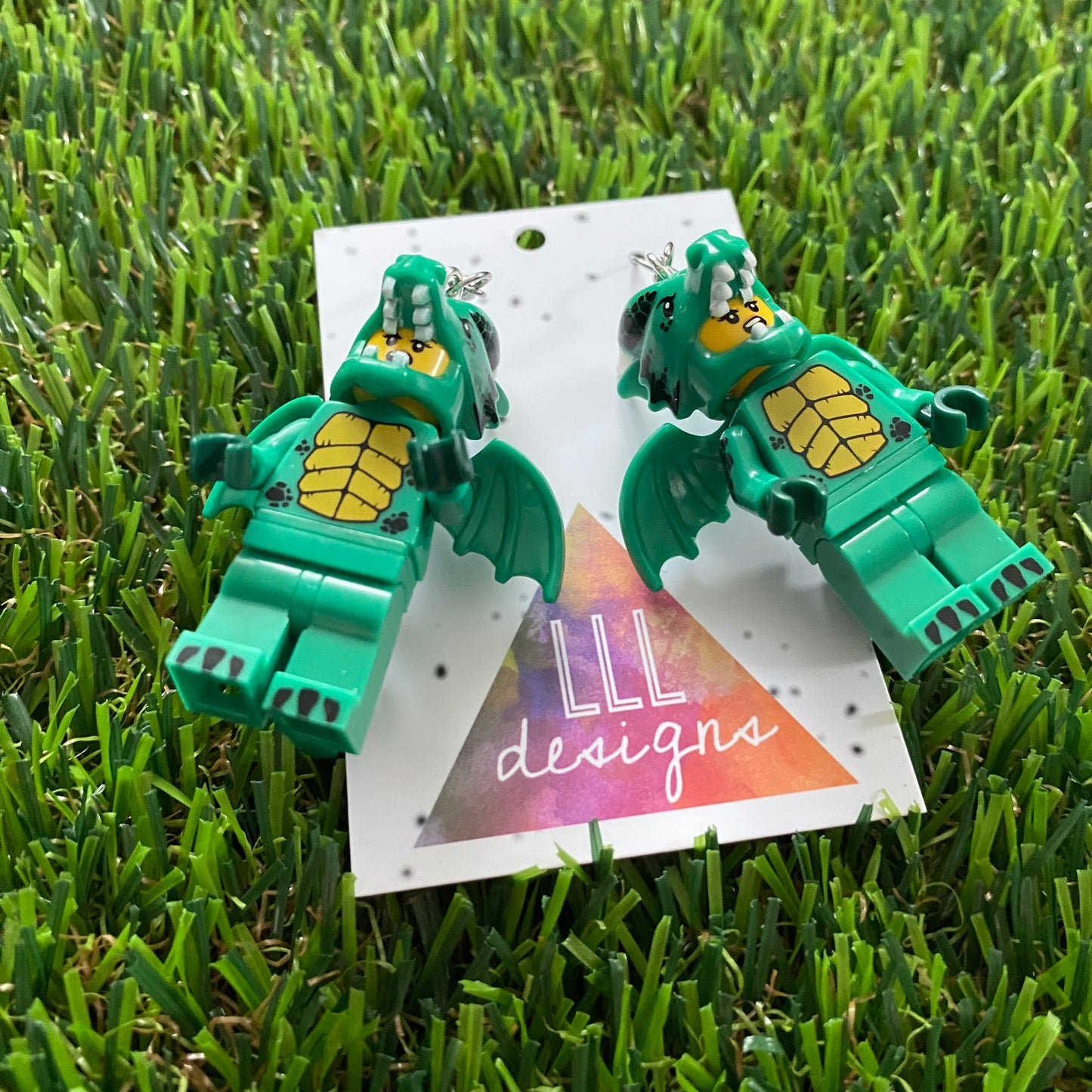 Brick People Earrings - #27 Dragon Daniella