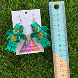 Brick People Earrings - #27 Dragon Daniella