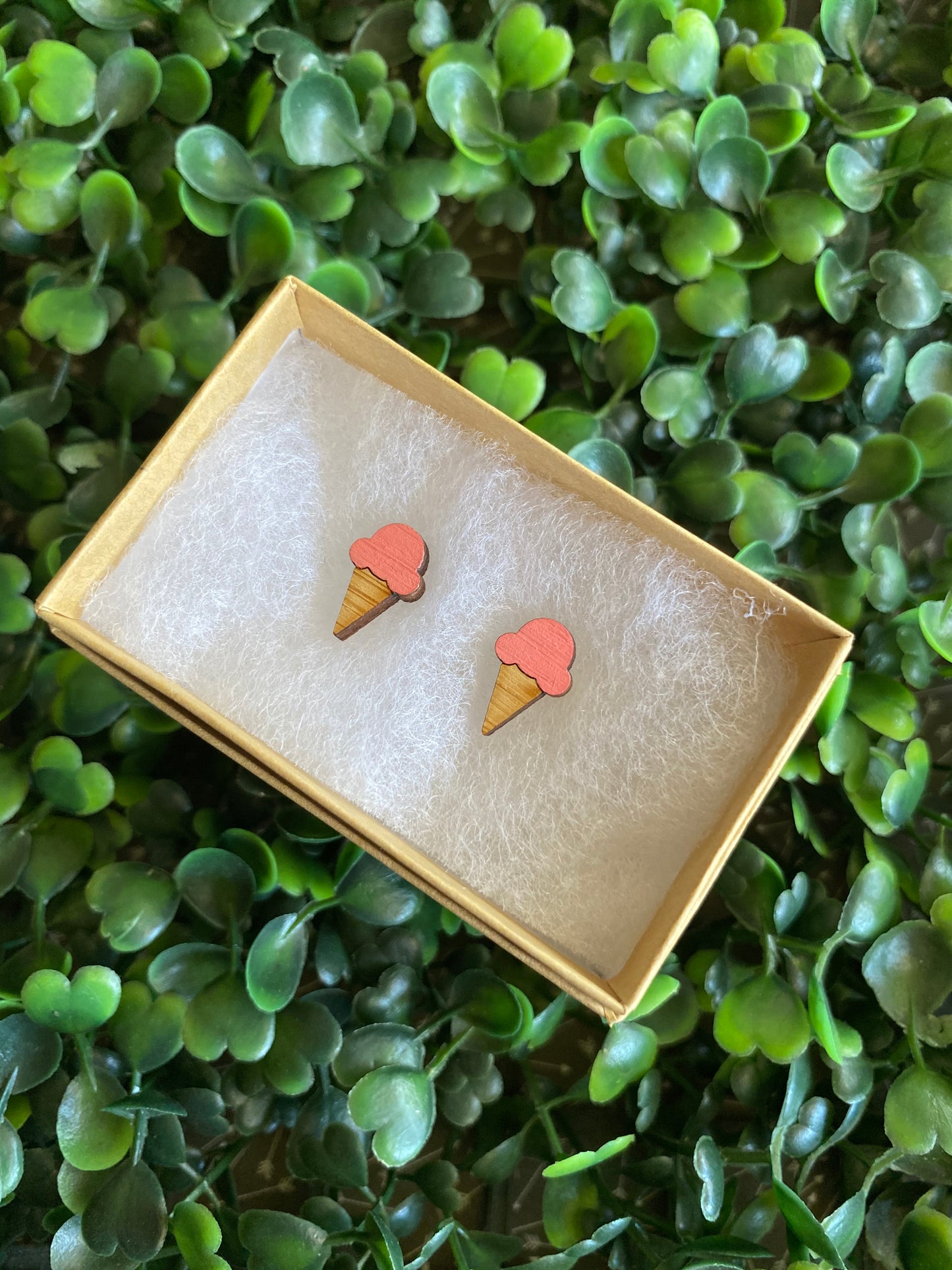 Ice Cream Cone Earrings. Rainbow Ice Cream Earrings. Strawberry Ice Cream Earrings. Ice Cream Love. I love Ice Cream. Hand Painted Earrings.