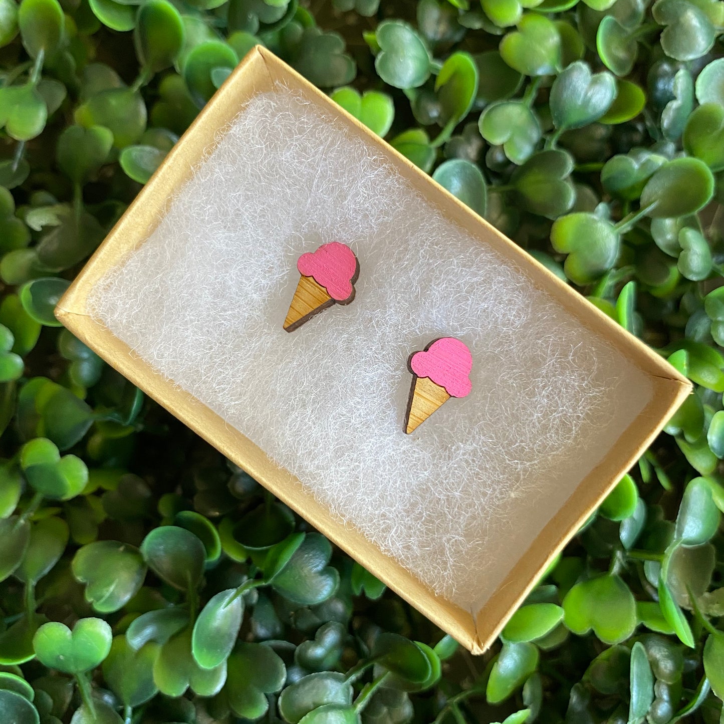 Ice Cream Cone Earrings. Rainbow Ice Cream Earrings. Strawberry Ice Cream Earrings. Ice Cream Love. I love Ice Cream. Hand Painted Earrings.