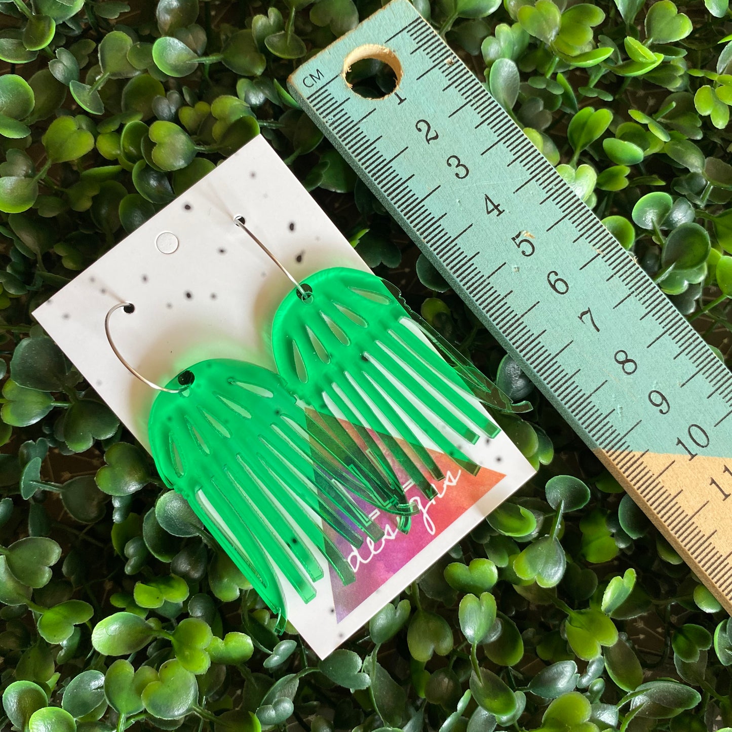 Jellyfish Earrings. Stunning Translucent Green Jellyfish Hoop Earrings. THe Hoops allow them to Wiggle and Dance as you move :)