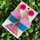 Creamy Dreamy CupCake Statement Dangle Earrings - Available in 2 Stunning Colour Options.