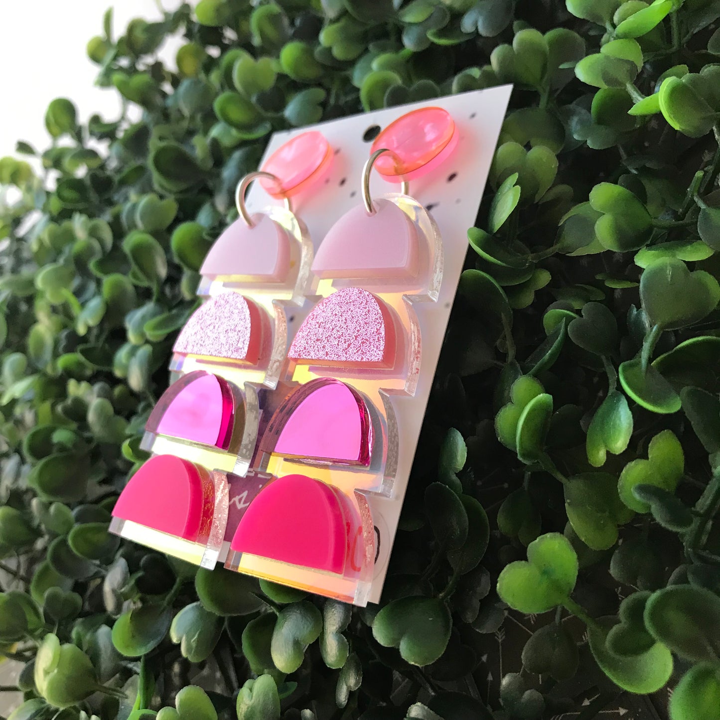 Strawberry Hills - Dangle Earrings. Perfection in Pink!