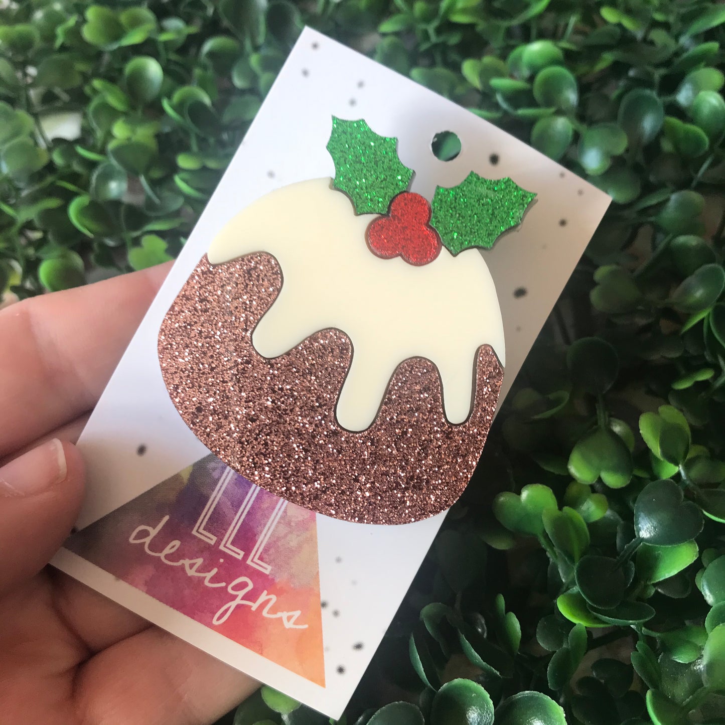 Christmas Pudding Statement Brooch!