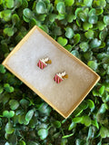 Ice Cream Sundae Earrings - Detailed Hand Painted Bamboo Earrings - Available in 2 Stunning Colours.