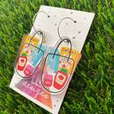Grocery Shopper Hoop Dangle Earrings - Super Cute!!!
