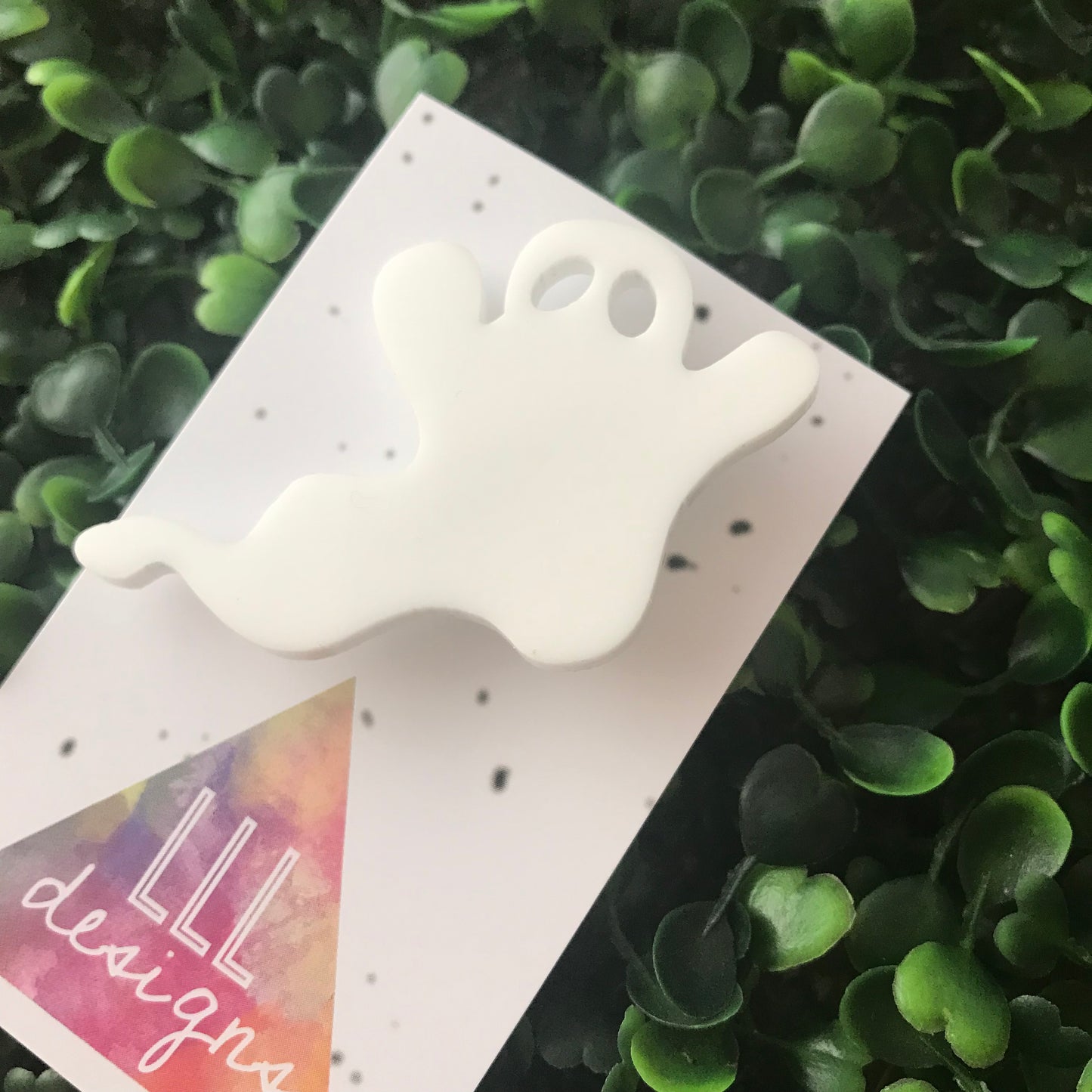Garry the Ghost Brooch. Add some Fun to your Halloween this Season with this Little Guy.