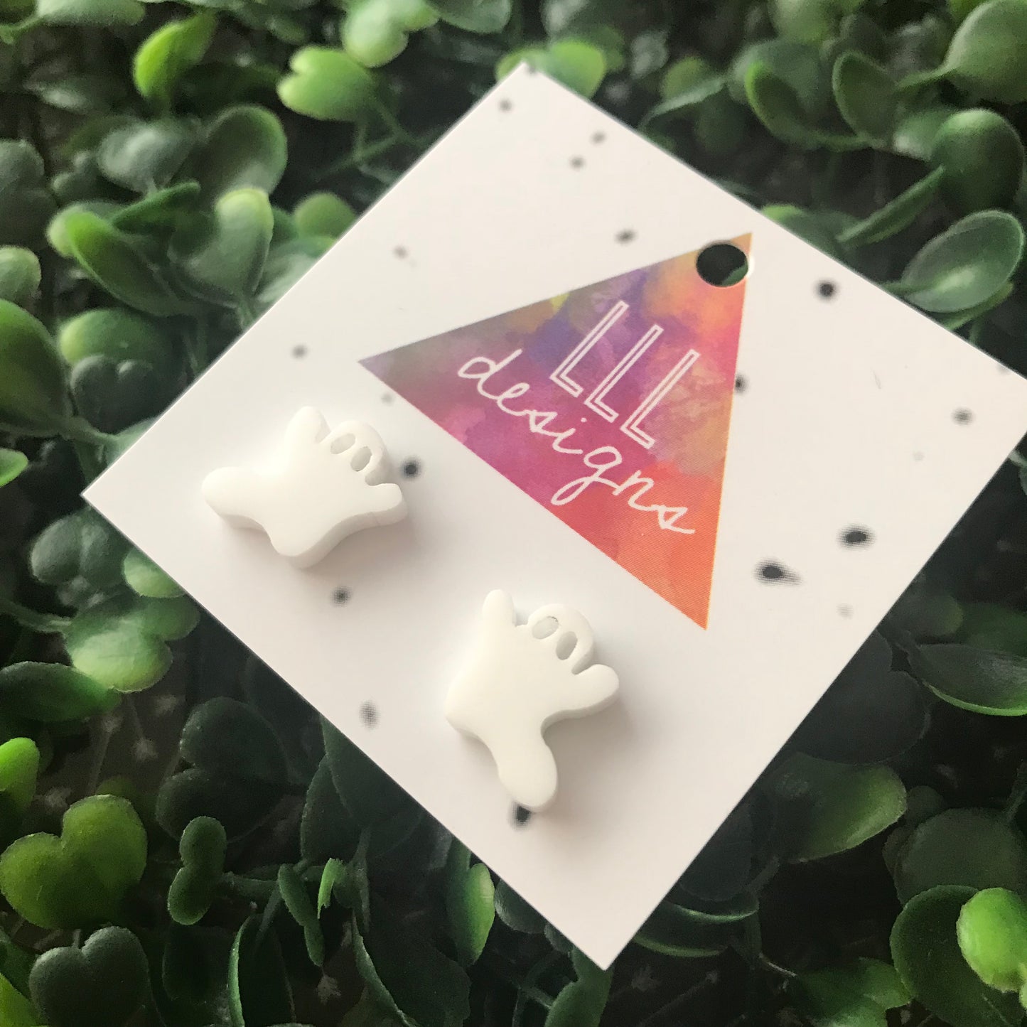 Garry the Ghost Stud Earrings. These Little Cuties will make you Smile :)