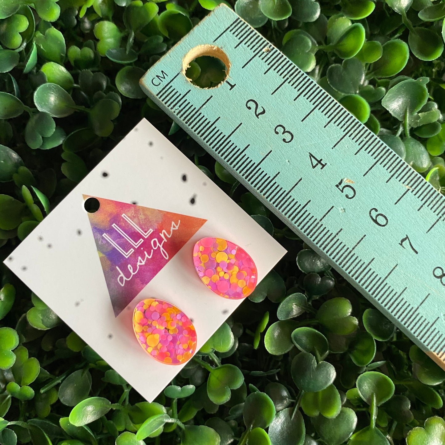 Easter Egg Earrings. Neon Speckled Easter Egg Stud Earrings. Add some POP to your lobes this Easter Season!!!
