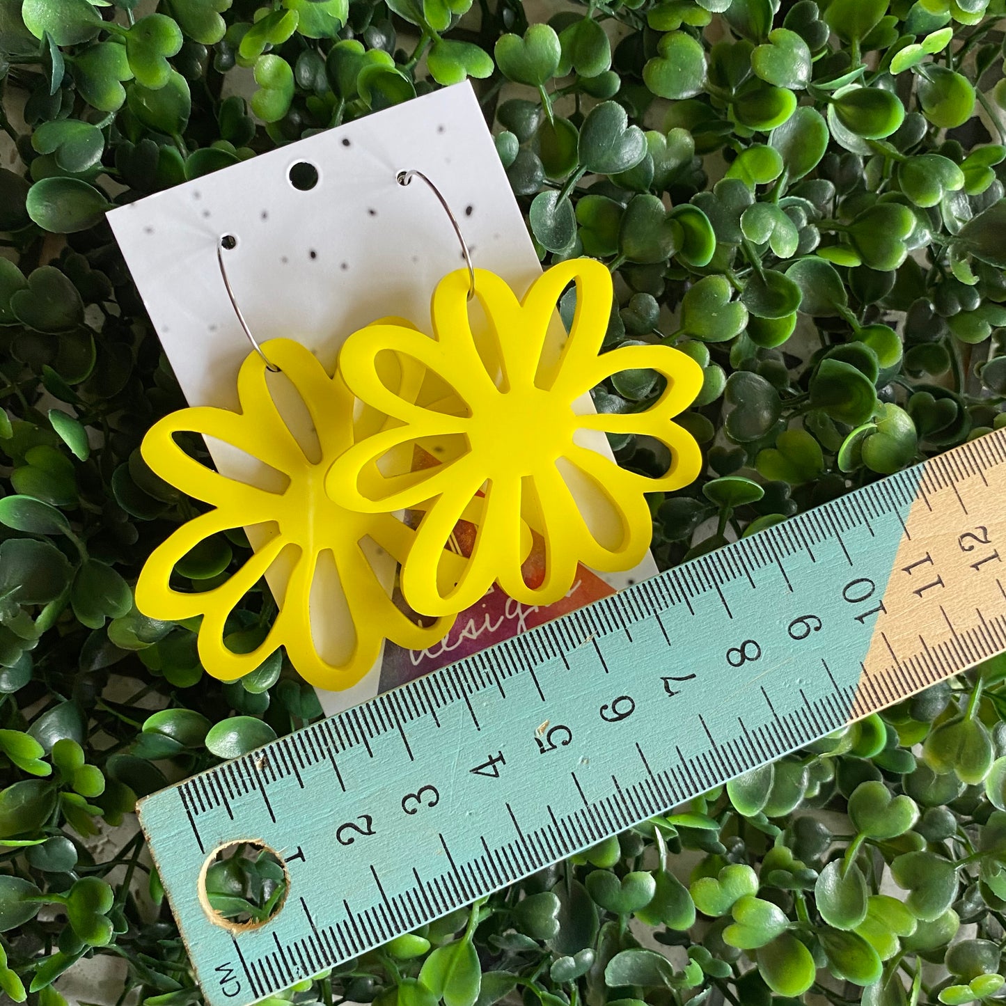 Sunshine Yellow - Happy Daisy Hoops - You can't help that Smile :) wearing these Fabulous Earrings.