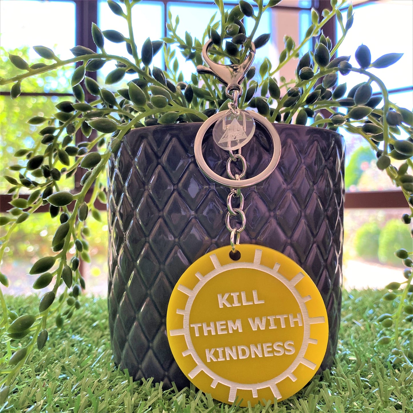 "KILL THEM WITH KINDNESS" Statement Acrylic Keyring.
