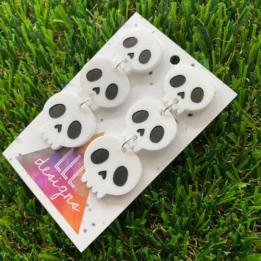 3 piece Skull Dangle Earrings - All Kinds of Dangle Goodness!
