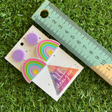 Rainbow Earrings - Star Delight Rainbow Dangle Earrings - Magic for your Lobes :) - Small Size