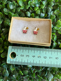 Ice Cream Sundae Earrings - Detailed Hand Painted Bamboo Earrings - Available in 2 Stunning Colours.