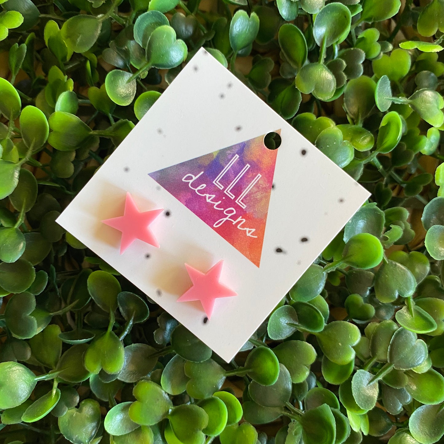 Light Pink Star Stud Earrings. Super Cute Little Star Studs to add some Magic into your day!