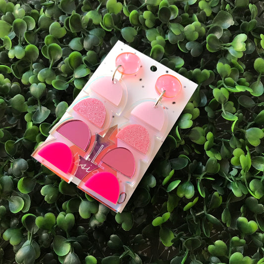 Strawberry Hills - Dangle Earrings. Perfection in Pink!