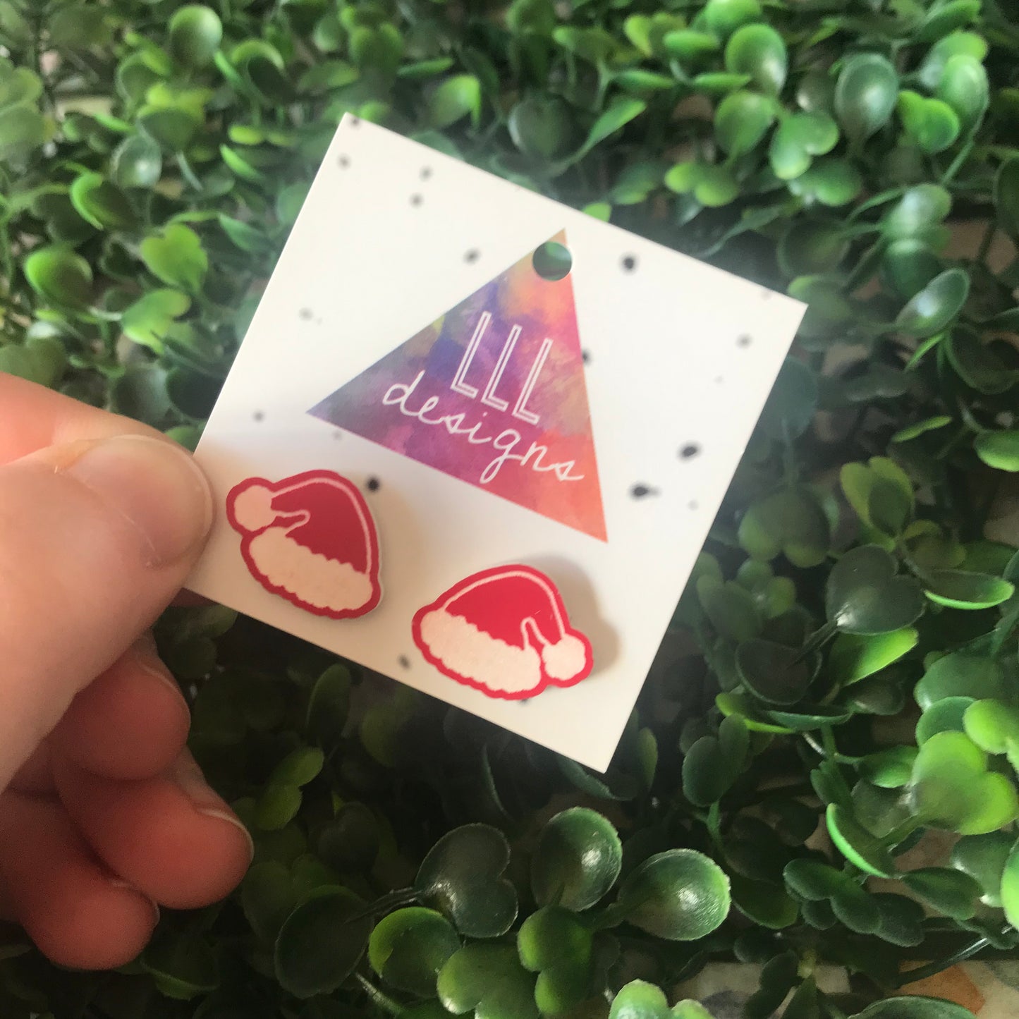 Santa Hat Christmas Stud Earrings - Super Cute Festive Earrings
