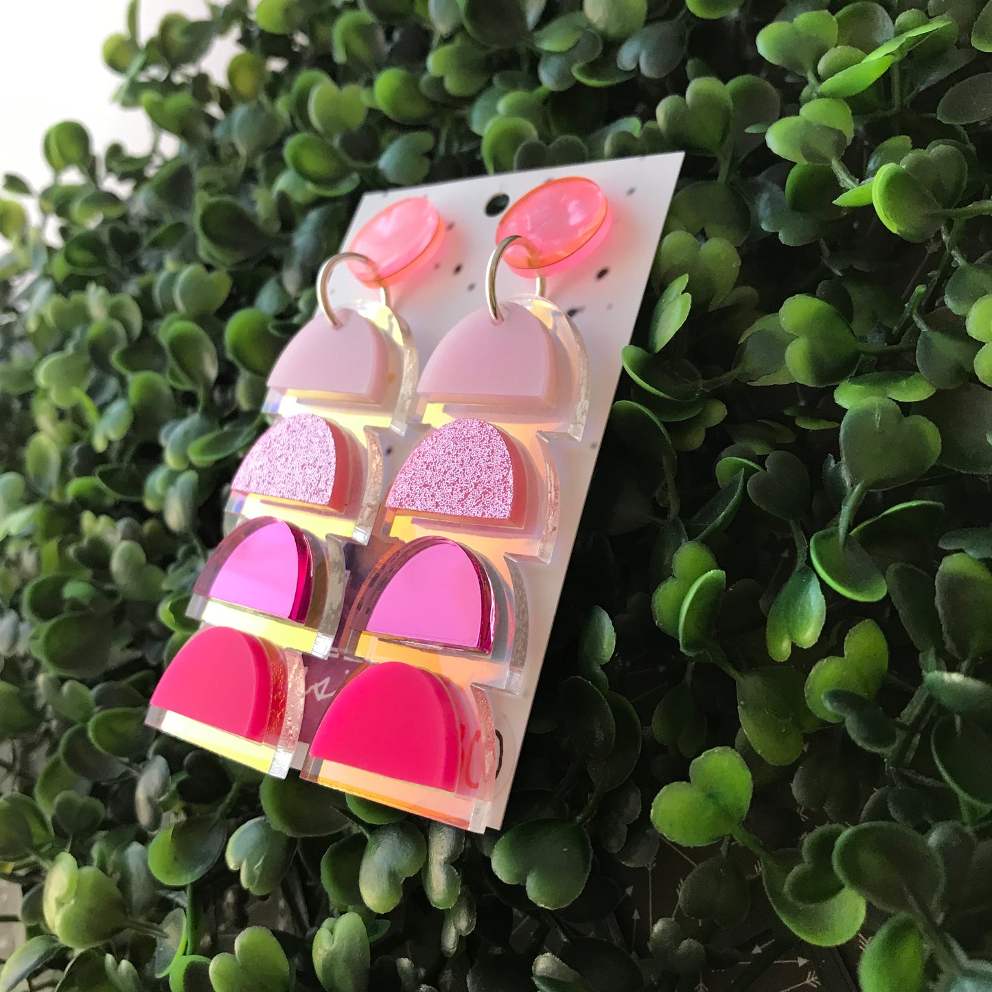 Strawberry Hills - Dangle Earrings. Perfection in Pink!