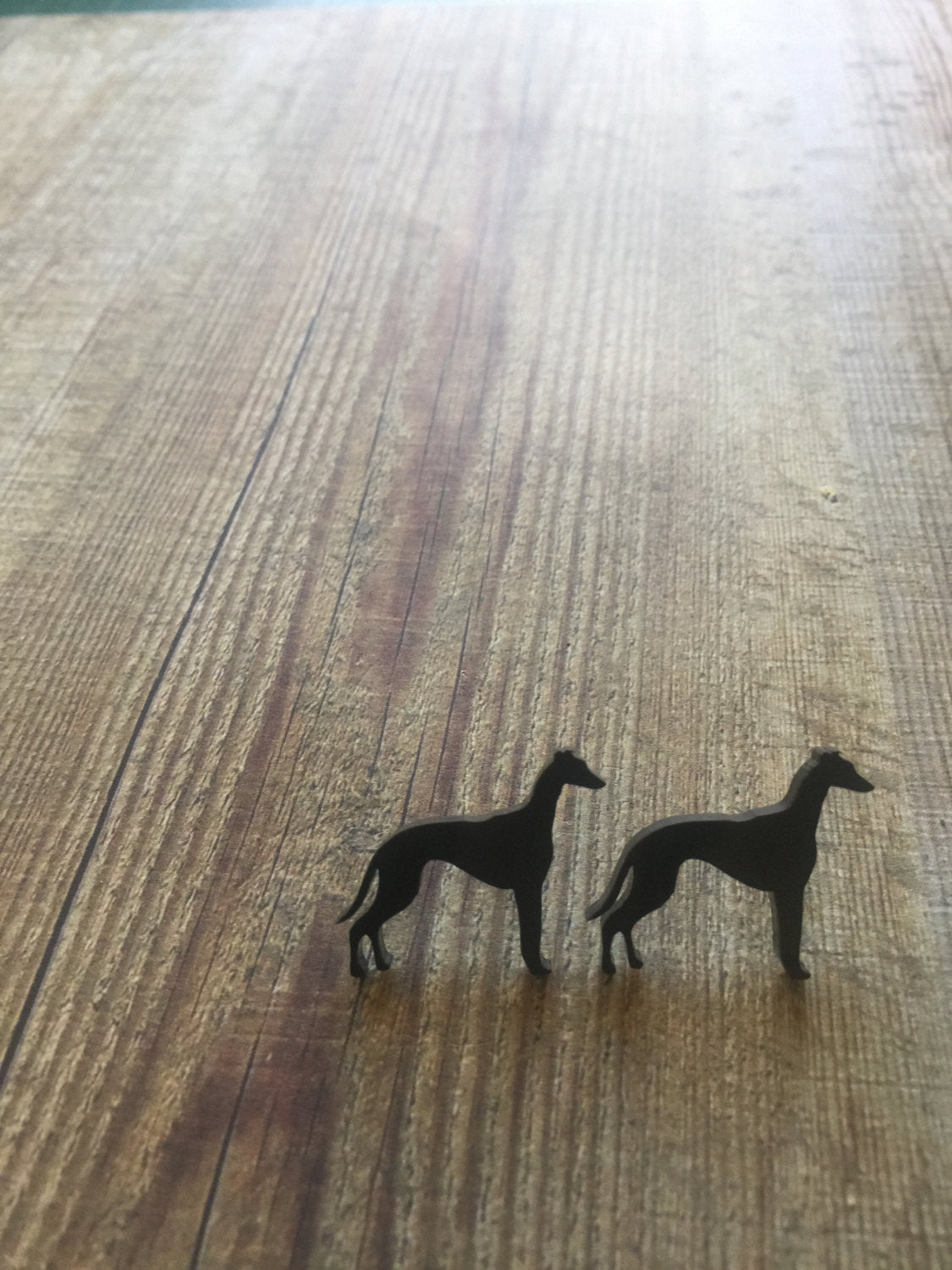 Super Cute Laser Cut Greyhound Earrings - Studs. I love Greyhounds. Greyhounds Rock. I love my Greyhound. Quirky Earrings. Fun Earrings.