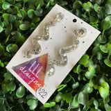 Silver Confetti Wiggle Dangle Earrings. The Perfect size - not too big - not too small :)