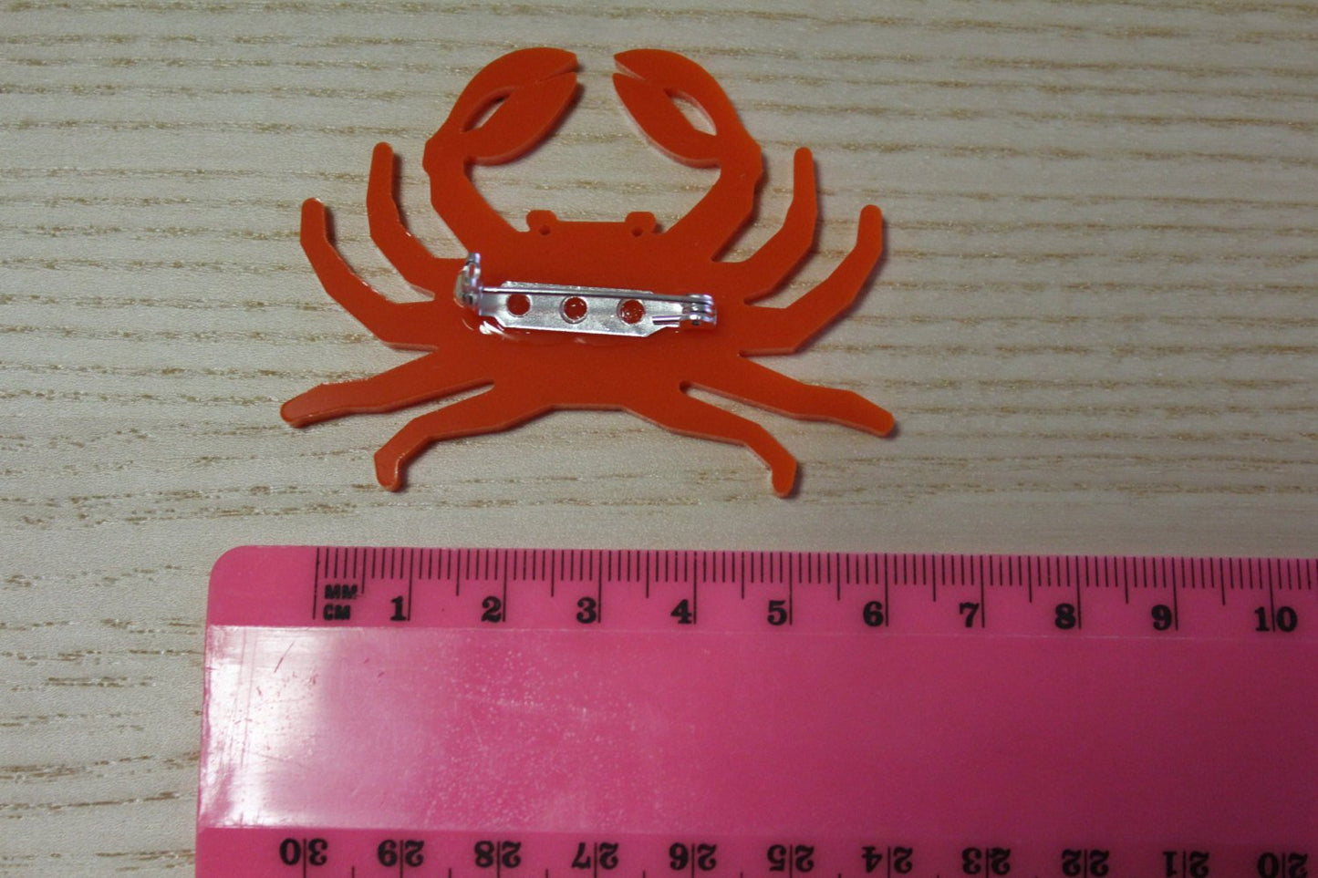 Crazy Crab Brooch. Crab Badge. Quirky Brooch. Handmade Badge. Handmade Brooch. Life's too short to wear boring Jewellery. Live Laugh Love.