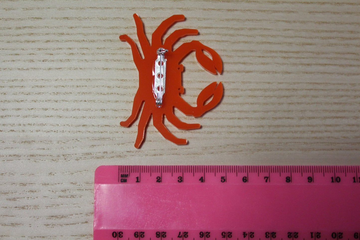 Crazy Crab Brooch. Crab Badge. Quirky Brooch. Handmade Badge. Handmade Brooch. Life's too short to wear boring Jewellery. Live Laugh Love.