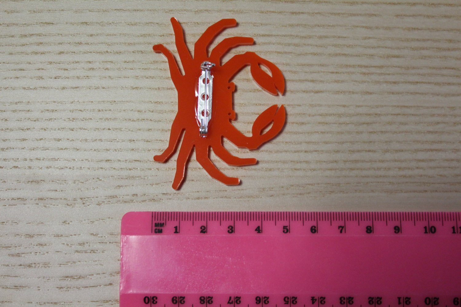 Crazy Crab Brooch. Crab Badge. Quirky Brooch. Handmade Badge. Handmade Brooch. Life's too short to wear boring Jewellery. Live Laugh Love.