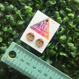 Super Cute Little Sloth Face Stud Earrings. Sloth Earrings. Quirky Bamboo Earrings. Liven up your lobes!