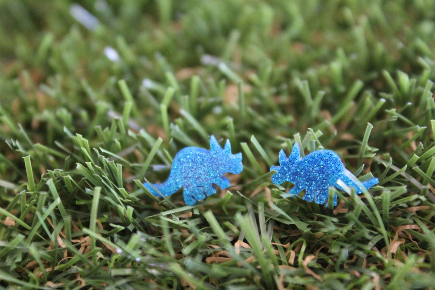 Totes Terrific Triceratops Stud - Earrings. Dinosaur Earrings. Dino Love. Life's too short to wear boring Jewellery. Fun Earrings. Quirky.