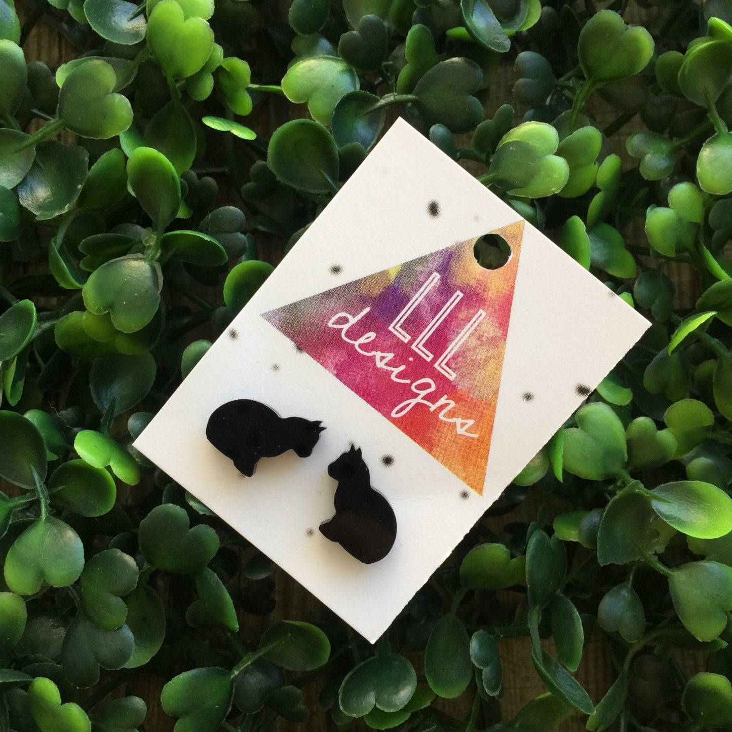 Crazy Cute Kitty Earrings. Black Cat Earrings. Crazy Cat Lady. Cats Rock. Cats Rule. Life's too short to wear boring Jewellery.