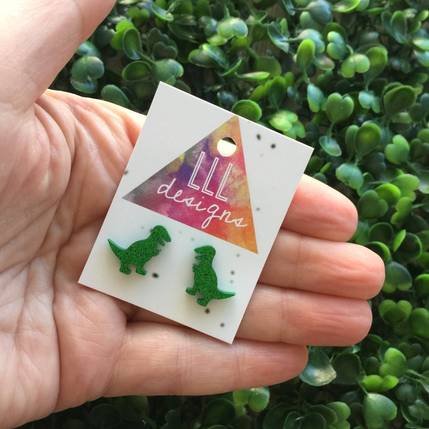 Super Cute Trex Studs / Earrings. Dino love. Dinosaur rock. Dinos Rules. Laser Cut Earrings. Handmade Studs.