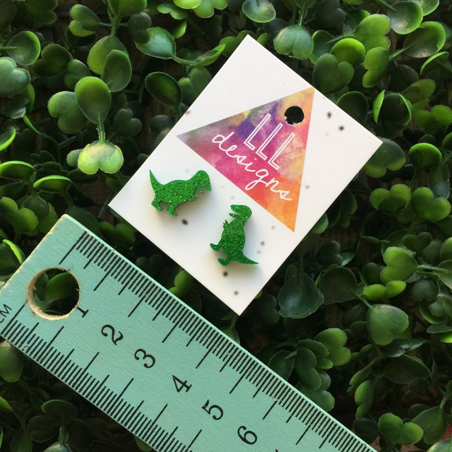 Super Cute Trex Studs / Earrings. Dino love. Dinosaur rock. Dinos Rules. Laser Cut Earrings. Handmade Studs.