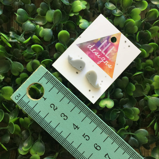 Wonderful Whale Stud Earrings. I Love Whales. Fun Earrings. Life's too short to wear boring Jewellery.