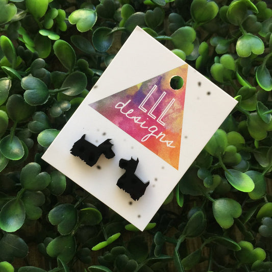 Scottish Terrier Earrings. Super Cute Puppy Earrings. Scotty Earrings. Dog Earrings. Puppy Love. Life's too short to wear boring Jewellery.