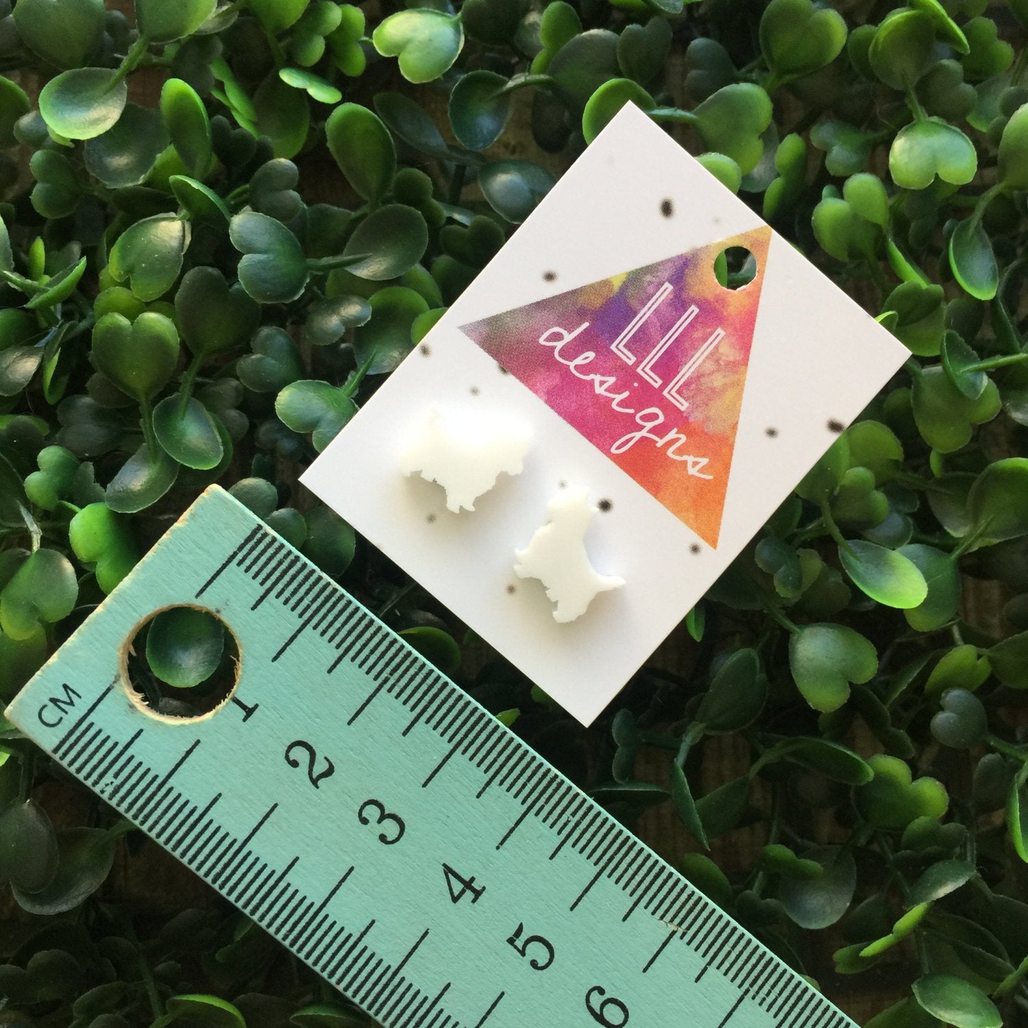 Wonderful Westie Stud Earrings. Puppy Dog Earrings. Super Cute Tiny Dog Earrings. Life's too short to wear boring Jewellery.